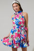 Liran Floral Melis Halter Mini Dress